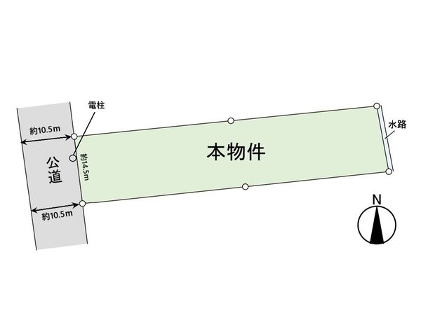白石市字東小路 土地 区画図