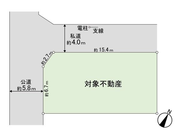 鈎取4丁目 建物付土地 区画図 鈎取4丁目 建物付土地 区画図