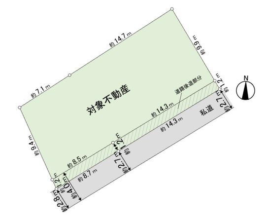 八本松一丁目 土地 区画図