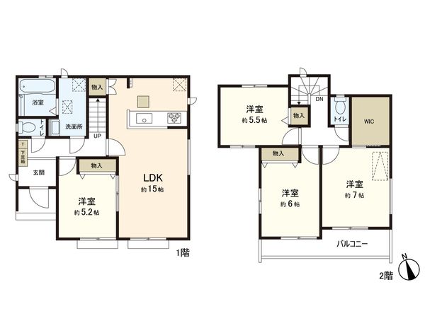 泉崎1丁目 新築戸建 間取図(平面図)