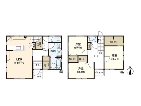 箱塚一丁目 中古戸建 間取図(平面図)