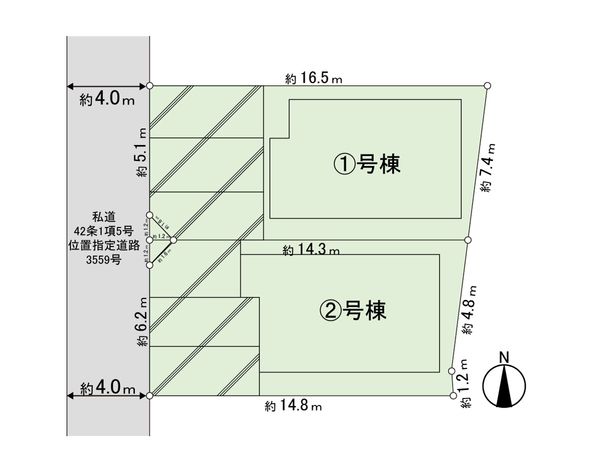 郡山7丁目 1号棟 間取図(平面図)