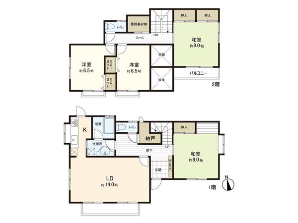 相互台4丁目 間取図(平面図) 相互台4丁目 間取図(平面図)