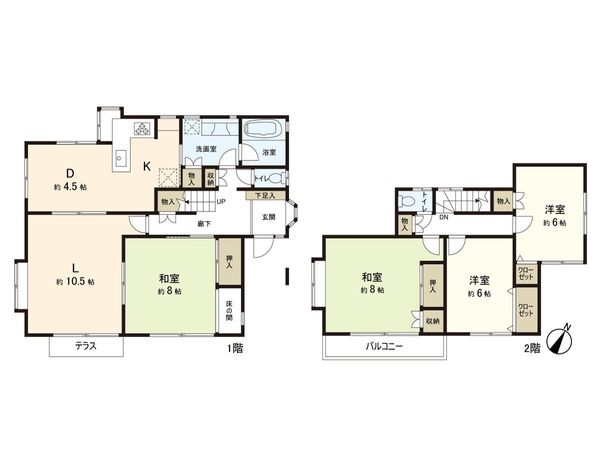 相互台2丁目 戸建 間取図(平面図) 相互台2丁目 戸建 間取図(平面図)