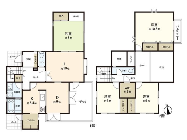名取市相互台2丁目 戸建 間取図(平面図)
