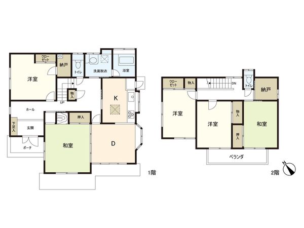 戸建 土手内1丁目 間取図(平面図) 戸建 土手内1丁目 間取図(平面図)