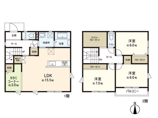 明石台 新築戸建 間取図(平面図)