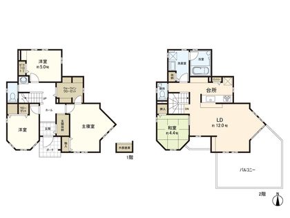 八本松2丁目 中古戸建 間取図(平面図)