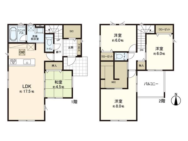 新築戸建 郡山7丁目 間取図(平面図) 新築戸建 郡山7丁目 間取図(平面図)