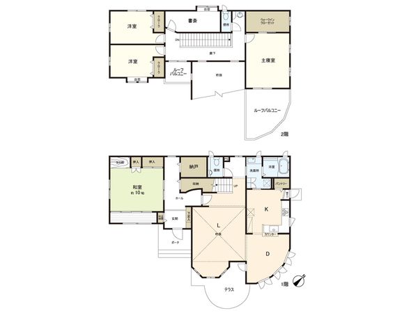 那智が丘4丁目戸建 間取図(平面図)