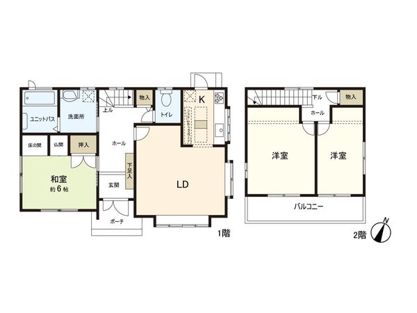西多賀2丁目 戸建 間取図(平面図) 西多賀2丁目 戸建 間取図(平面図)