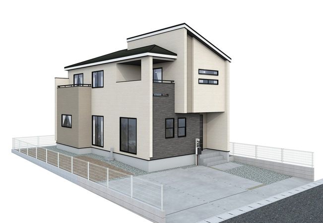 新築戸建 田高字南 外観パース図 新築戸建 田高字南 外観パース図