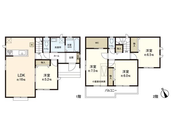 西多賀二丁目 新築戸建 間取図(平面図)
