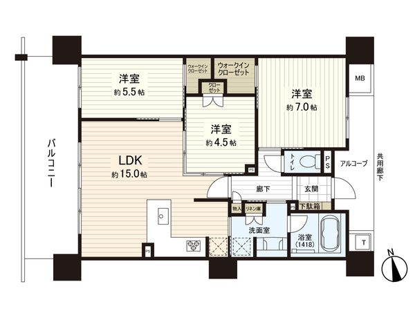 ノブレスあすと長町 間取図(平面図) ノブレスあすと長町 間取図(平面図)