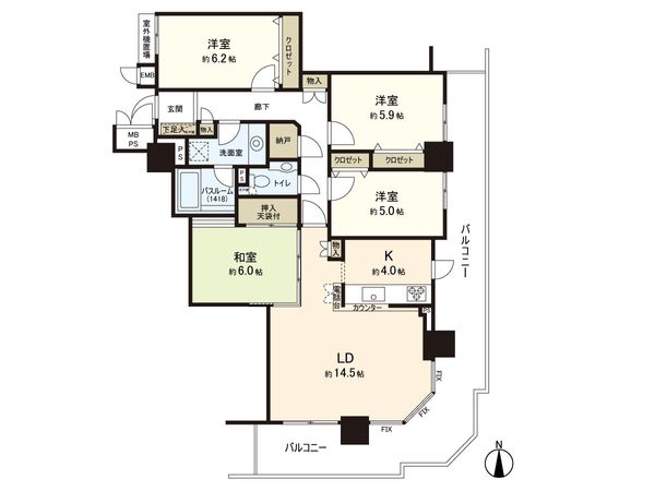 間取図(平面図)