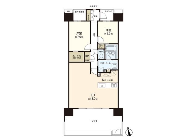 プレミストあすとテラス 間取図(平面図) プレミストあすとテラス 間取図(平面図)