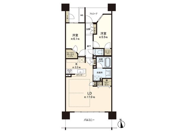 パークタワーあすと長町 間取図(平面図) パークタワーあすと長町 間取図(平面図)