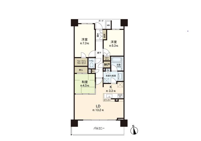 プラウドシティ仙台長町南 間取図(平面図) プラウドシティ仙台長町南 間取図(平面図)