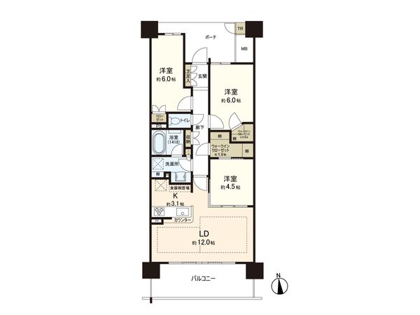 パークタワーあすと長町 間取図(平面図) 間取図(平面図)