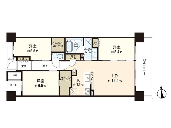 シティタワー長町新都心 間取図(平面図) 間取図(平面図)