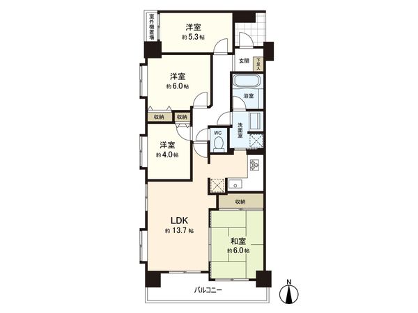 ナイスアーバン富沢 間取図(平面図) ナイスアーバン富沢 間取図(平面図)