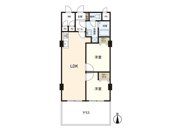 ライオンズマンション八木山 間取図(平面図) ライオンズマンション八木山 間取図(平面図)