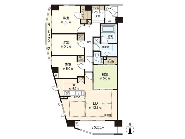 パークホームズ泉中央ヒルトップレジデンス 間取図(平面図)