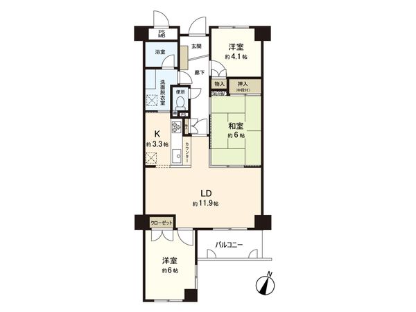 グラン・ドムール南仙台 間取図(平面図)