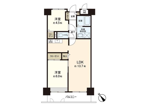 セザール南仙台 間取図(平面図) セザール南仙台 間取図(平面図)