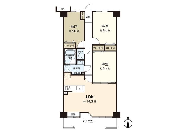 ナイスステージ南仙台 間取図(平面図) ナイスステージ南仙台 間取図(平面図)