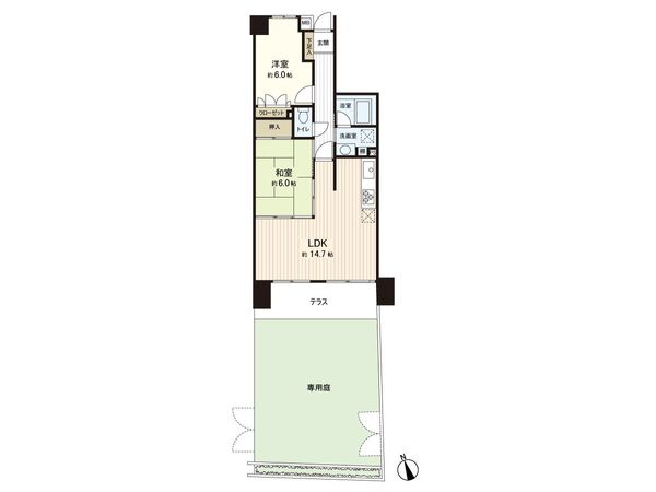 レックスハイム長町 間取図(平面図)