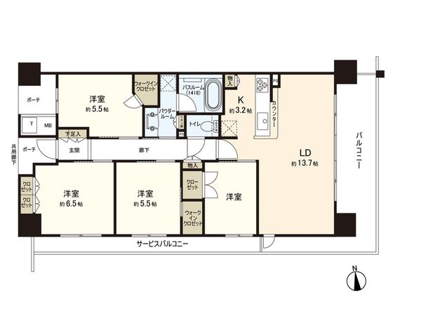 シティタワー長町新都心 間取図(平面図) シティタワー長町新都心 間取図(平面図)