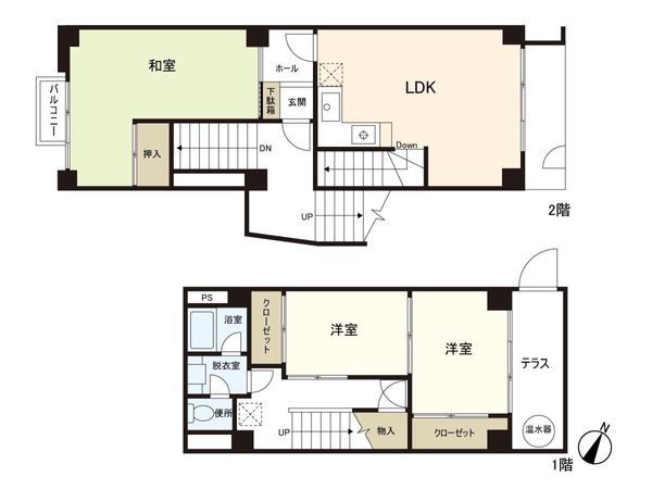 レジデンス第2サンシャイン 間取図(平面図) レジデンス第2サンシャイン 間取図(平面図)