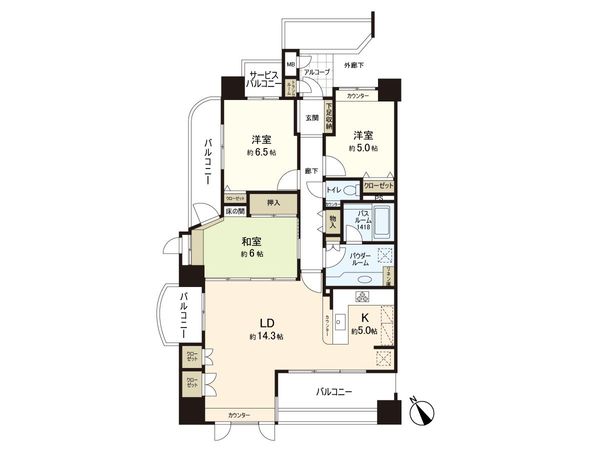 ヴェルビュ長町一丁目ステーションフォート 間取図(平面図) ヴェルビュ長町一丁目ステーションフォート 間取図(平面図)