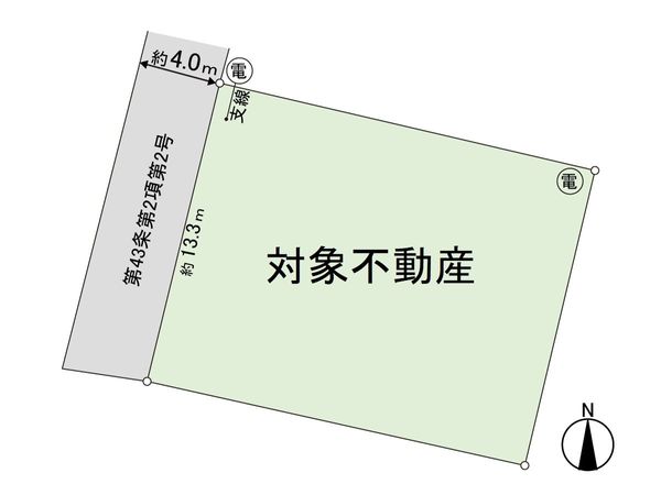 土地 石巻市蛇田字中埣 区画図
