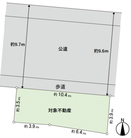 土地　新坂町 地形図
