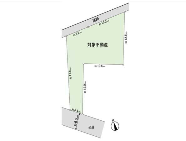 長沢町　土地Ｂ区画 地形図