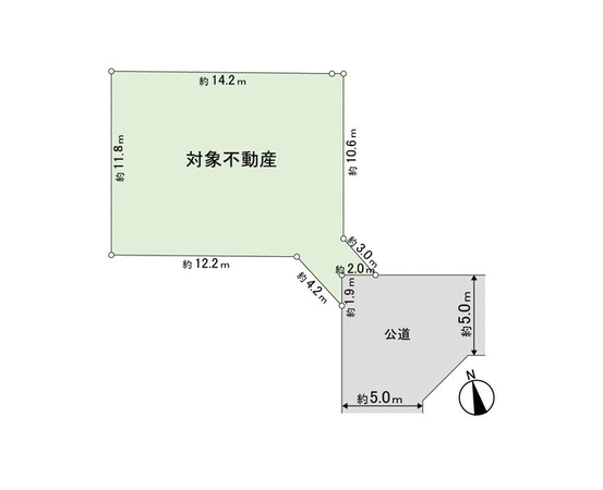土地　上飯田２丁目 地形図