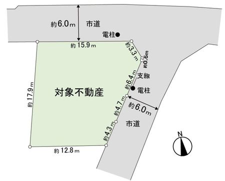 八木山東　土地 区画図