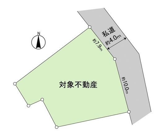 古川小野字宿 土地 地形図