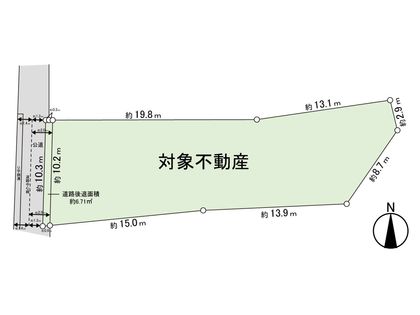 中田2丁目 土地 区画図