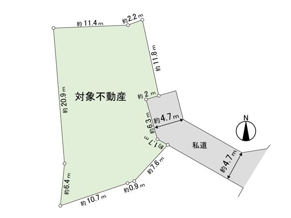 鹿野1丁目 土地 区画図