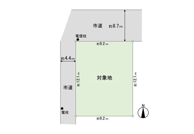中江1丁目 土地 区画図 中江1丁目 土地 区画図