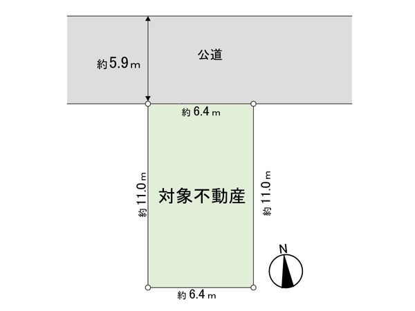 新寺3丁目 土地5区画 区画図