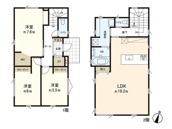 Joyic home永和台 戸建 間取図(平面図) Joyic home永和台 戸建 間取図(平面図)