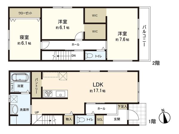 将監三丁目 新築戸建 間取図(平面図)