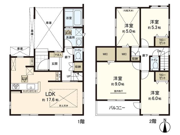 中倉2丁目 新築戸建 間取図(平面図)