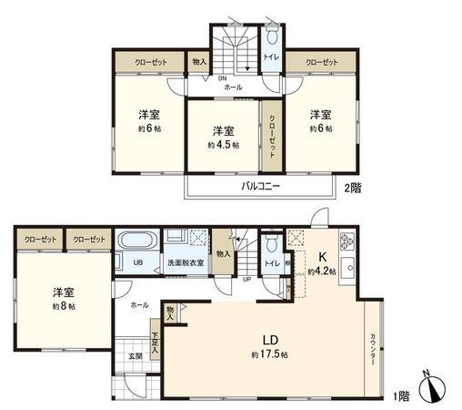 佐保山 戸建 間取図(平面図)