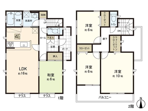 八木山香澄町 戸建 間取図(平面図) 八木山香澄町 戸建 間取図(平面図)