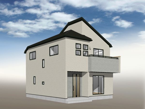 今泉2丁目 新築戸建 外観パース図 今泉2丁目 新築戸建 外観パース図